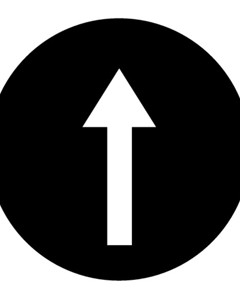 Button plate M22 arrow for push-button